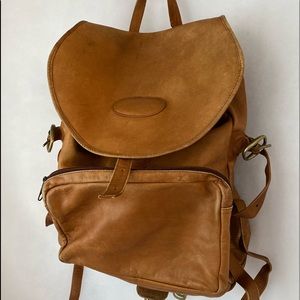 Leather backpack